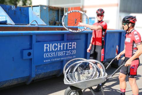 und nein wir haben die guten Citec Laufräder nicht weggeschmissen